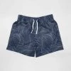 Harlow & Lloyd Blue Palm Tropical Mid Length Shorts