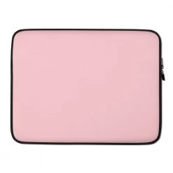 PF Personalized Laptop Sleeve In Blush Pink With Faux Fur Lining Laptop Sleeves