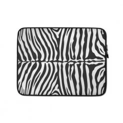 Harlow & Lloyd White Tiger Laptop Sleeve With Faux Fur Lining Laptop Sleeves