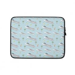 PF Cruise Lover's Laptop Sleeve With Faux Fur Lining