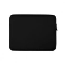 PF Personalized Laptop Sleeve - Jet Black With Faux Fur Lining