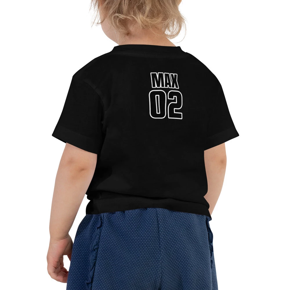 Harlow & Lloyd Toddler Short Sleeve Tee - Personalized Back In 4 Colors 5 Harlow & Lloyd Toddler Short Sleeve Tee - Personalized Back In 4 Colors
