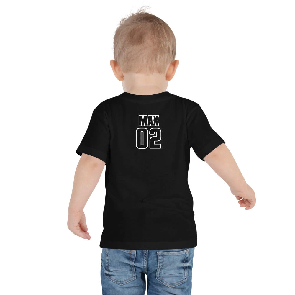 Harlow & Lloyd Toddler Short Sleeve Tee - Personalized Back In 4 Colors 4 Harlow & Lloyd Toddler Short Sleeve Tee - Personalized Back In 4 Colors