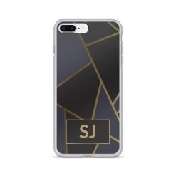 Harlow & Lloyd Phone Cases IPhone Case - Luxe Black & Gold Geometric