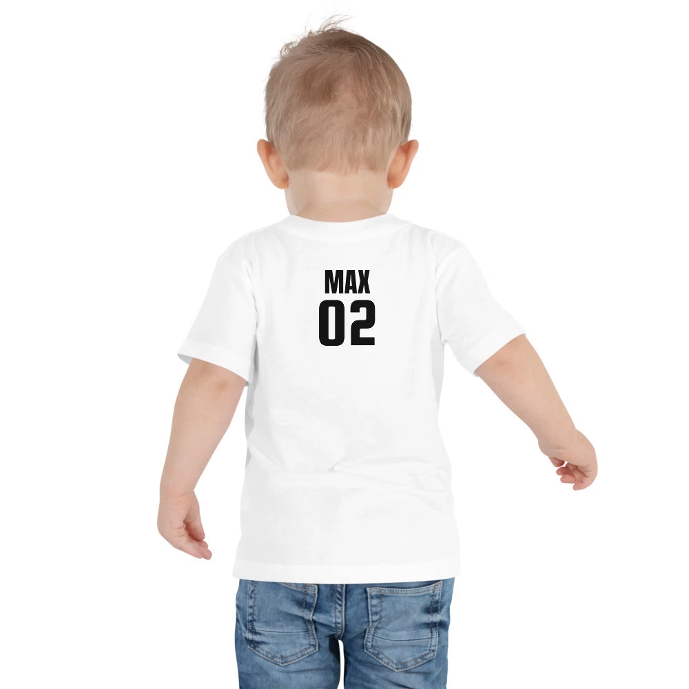 Harlow & Lloyd Toddler Short Sleeve Tee - Personalized Back In 4 Colors 3 Harlow & Lloyd Toddler Short Sleeve Tee - Personalized Back In 4 Colors