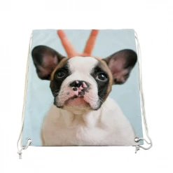 Harlow & Lloyd Custom Pet Photo Drawstring Bag