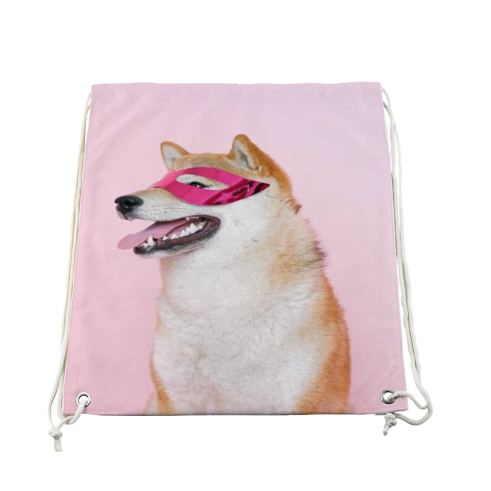 Harlow & Lloyd Custom Pet Photo Drawstring Bag 5 Harlow & Lloyd Custom Pet Photo Drawstring Bag