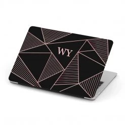 Harlow & Lloyd Macbook Cases Personalized Macbook Hard Shell Case - Black & Pink Geometric 10 Harlow & Lloyd Macbook Cases Personalized Macbook Hard Shell Case - Black & Pink Geometric