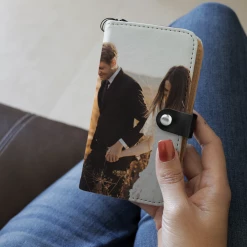 Wc-fulfillment Personalized Phone Wallet With Two Custom Photos