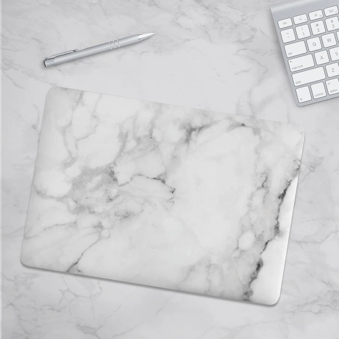 Harlow & Lloyd Macbook Cases Macbook Hard Shell Case - White Marble 4 Harlow & Lloyd Macbook Cases Macbook Hard Shell Case - White Marble