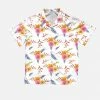 Harlow & Lloyd Shirts White Summer Floral Short Sleeve Shirt 2 Harlow & Lloyd Shirts White Summer Floral Short Sleeve Shirt